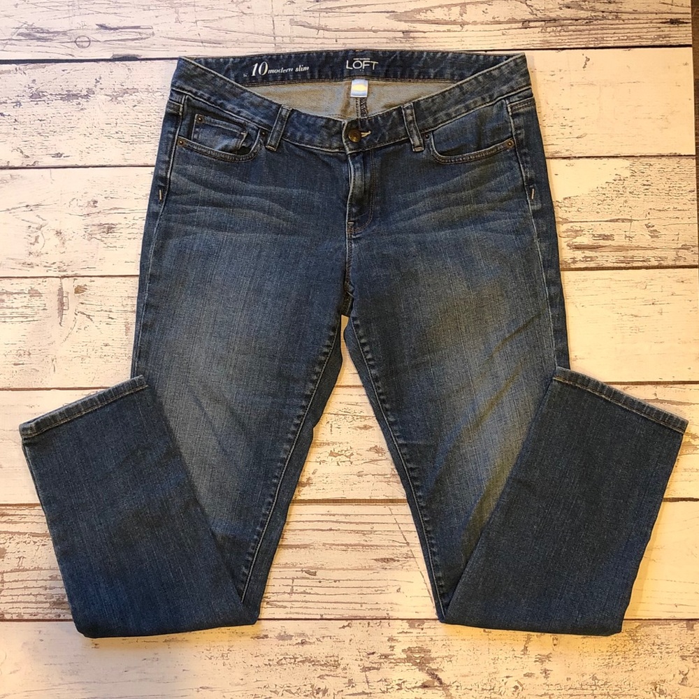 Loft Modern Slim Jeans Size 10